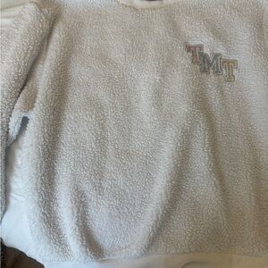 The Morning Toast White Sherpa Sweatshirt